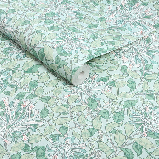 140485 - Honeysuckle Wallpaper - Breeze - William Morris