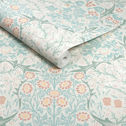 140504 - Blackthorn Wallpaper - Meadow - William Morris