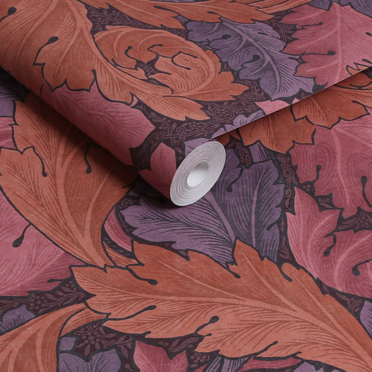 Acanthus Wallpaper - Plum - William Morris AH
