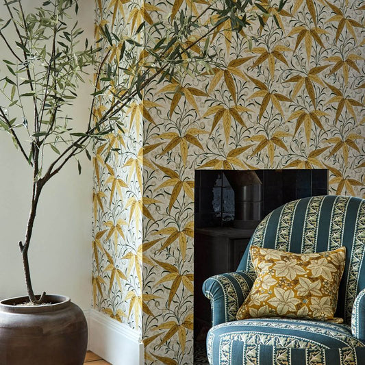 Bamboo Wallpaper - Sunflower - 217358 - Morris & Co