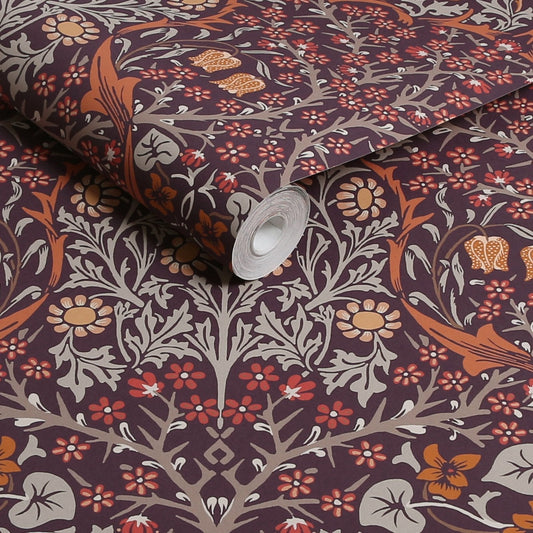 Blackthorn Wallpaper - Plum - William Morris AH
