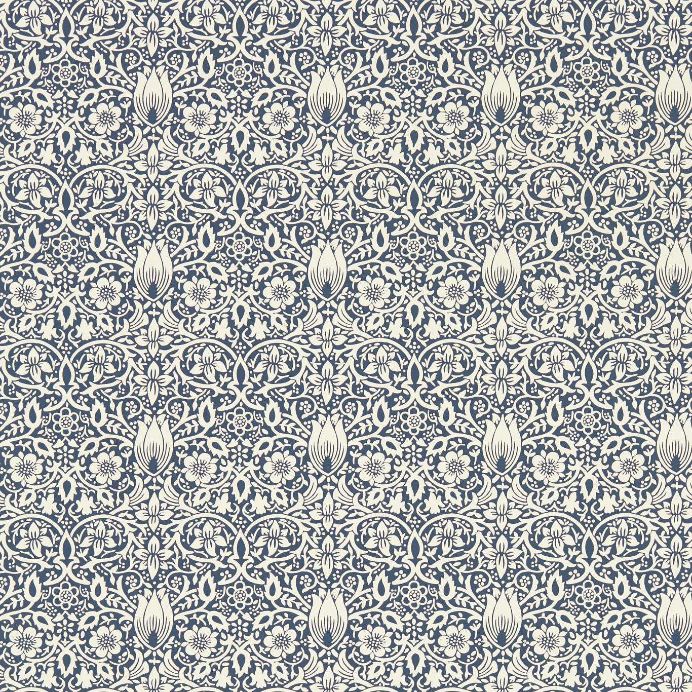 Borage Wallpaper - Inky Fingers - 217199 - Morris & Co