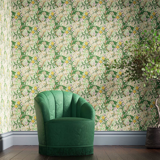 Golden Lily Wallpaper - Secret Garden - 510014 - Morris & Co