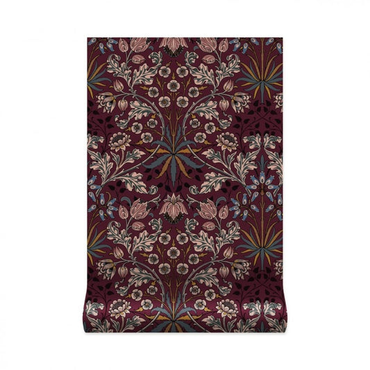 HYACINTH Wallpaper - Mulberry - House of Hackney