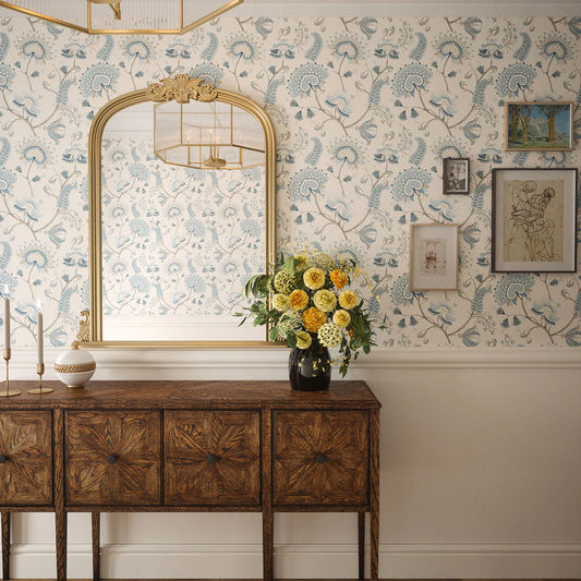 Beaumont Plain Wallpaper - Ecru - LAN100110