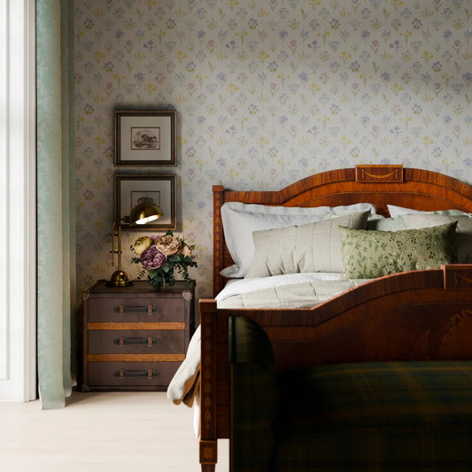 Flowers for Victoria Wallpaper - Country Pastels - LAN100212