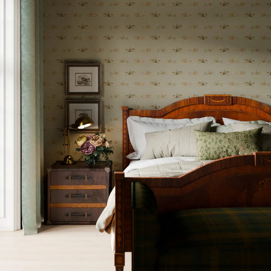 At The Races Wallpaper - Warm Grey - LAN100249