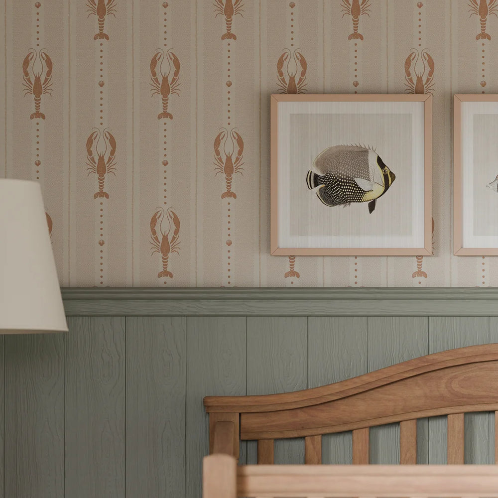 Jersey Lobster Wallpaper - Autumn Spice - LAN100263