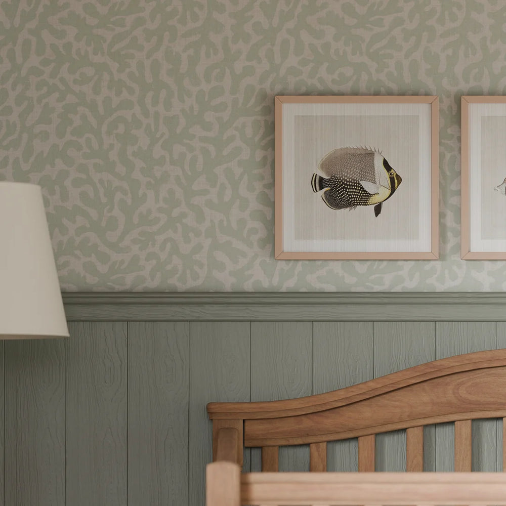 Coral Cove Wallpaper - Duck Egg - LAN100278