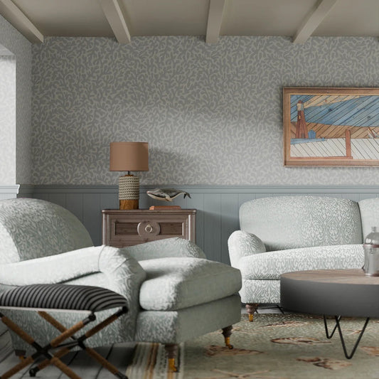 Coral Cove Wallpaper - Cornflower Blue - LAN100280