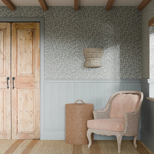 Coral Cove Wallpaper - Teal - LAN100282