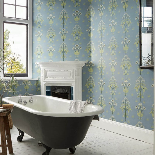 Meadow Sweet Wallpaper - Mineral Blue - 217367 - Morris & Co