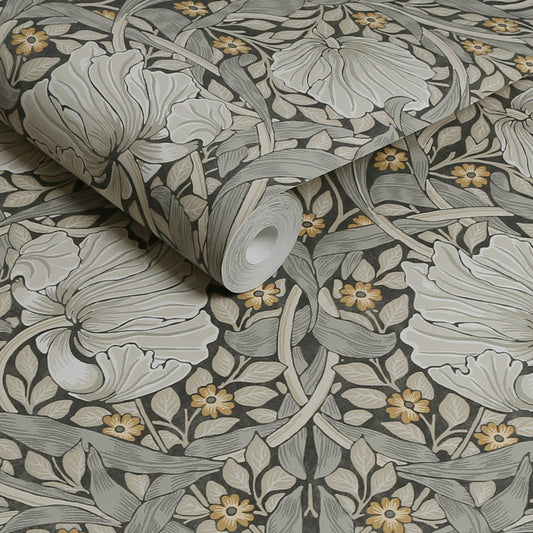 Pimpernel Wallpaper - Grey - William Morris AH