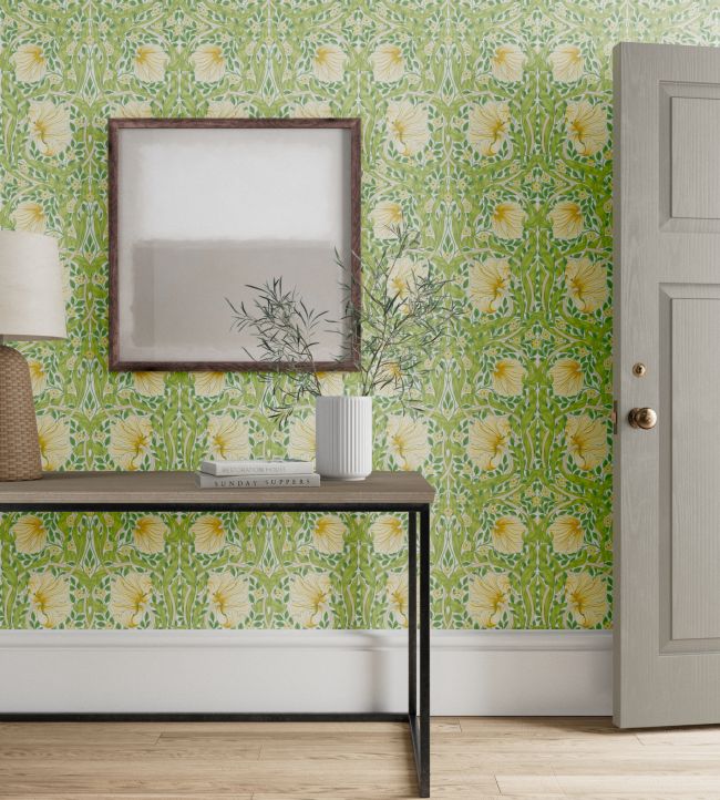 Pimpernel Wallpaper - Weld/Leaf Green - 217063 - Morris & Co