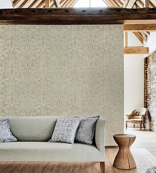 Pure Sunflower Wallpaper - Mole/Gold - 216045 - Morris & Co