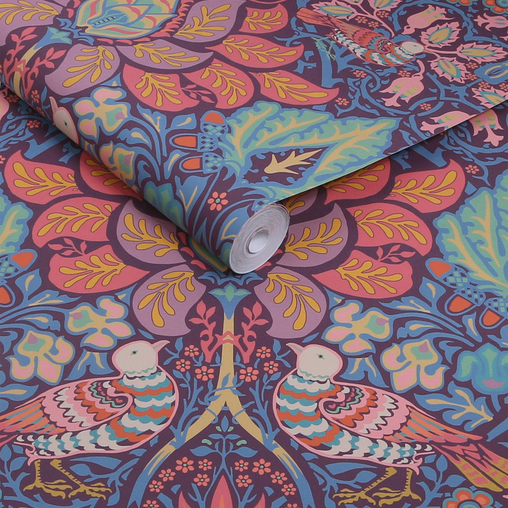 140478 - Dove & Rose Wallpaper - Carnival - William Morris