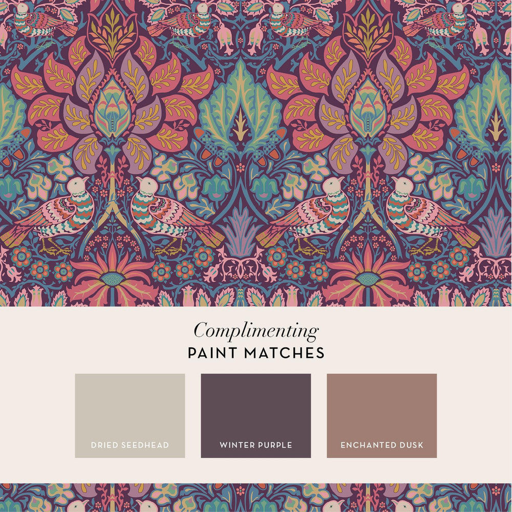 140478 - Dove & Rose Wallpaper - Carnival - William Morris