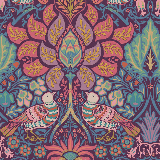 140478 - Dove & Rose Wallpaper - Carnival - William Morris