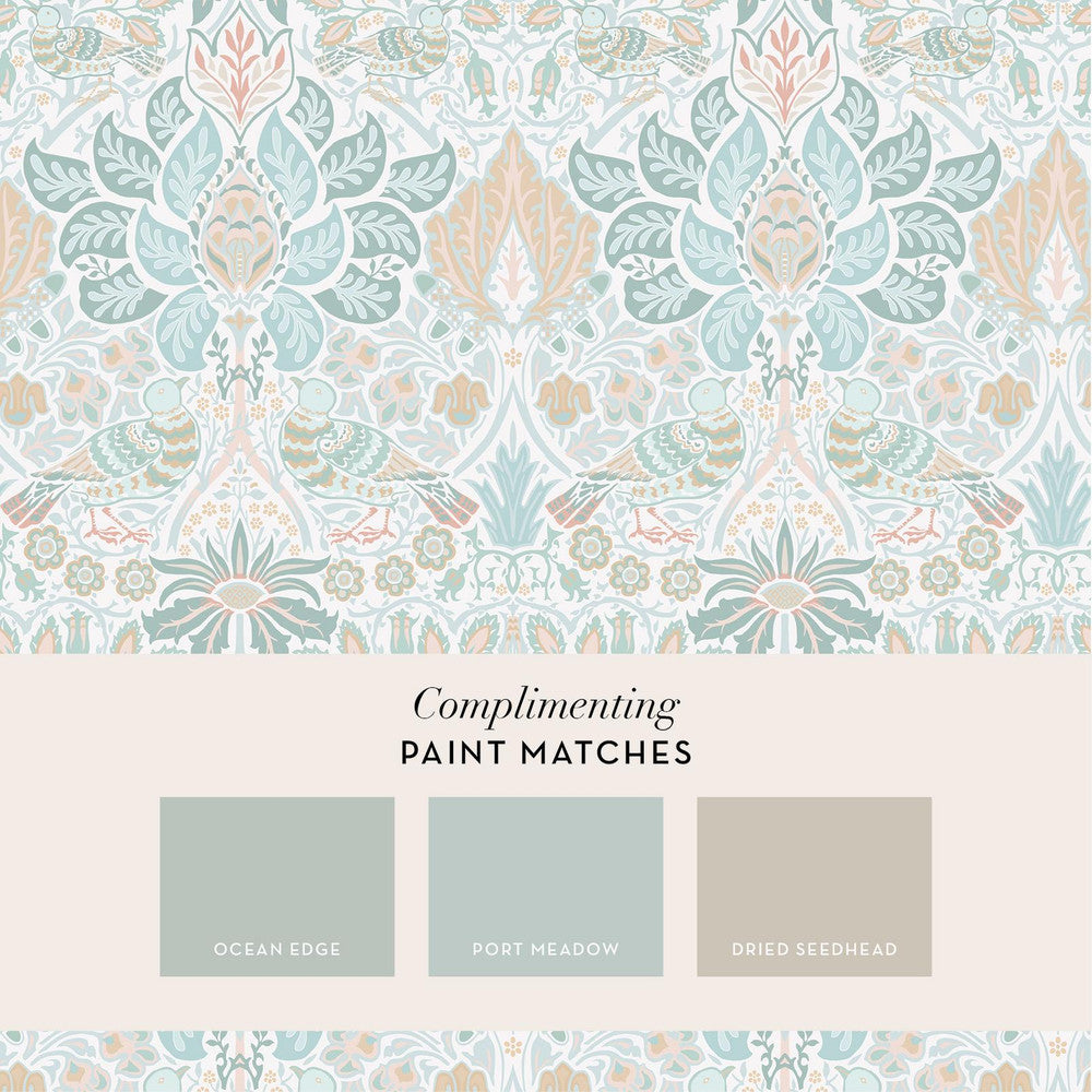 140479 - Dove & Rose Wallpaper - Haze - William Morris