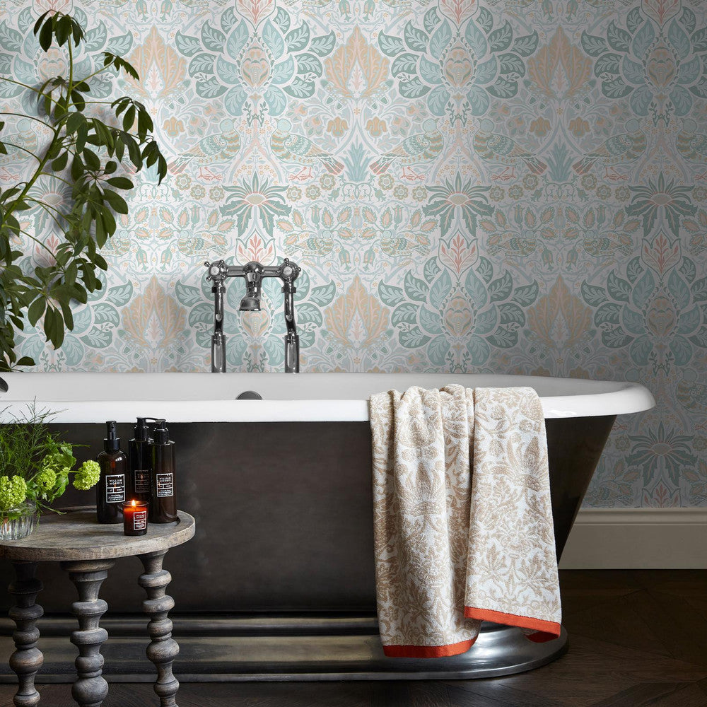 140479 - Dove & Rose Wallpaper - Haze - William Morris