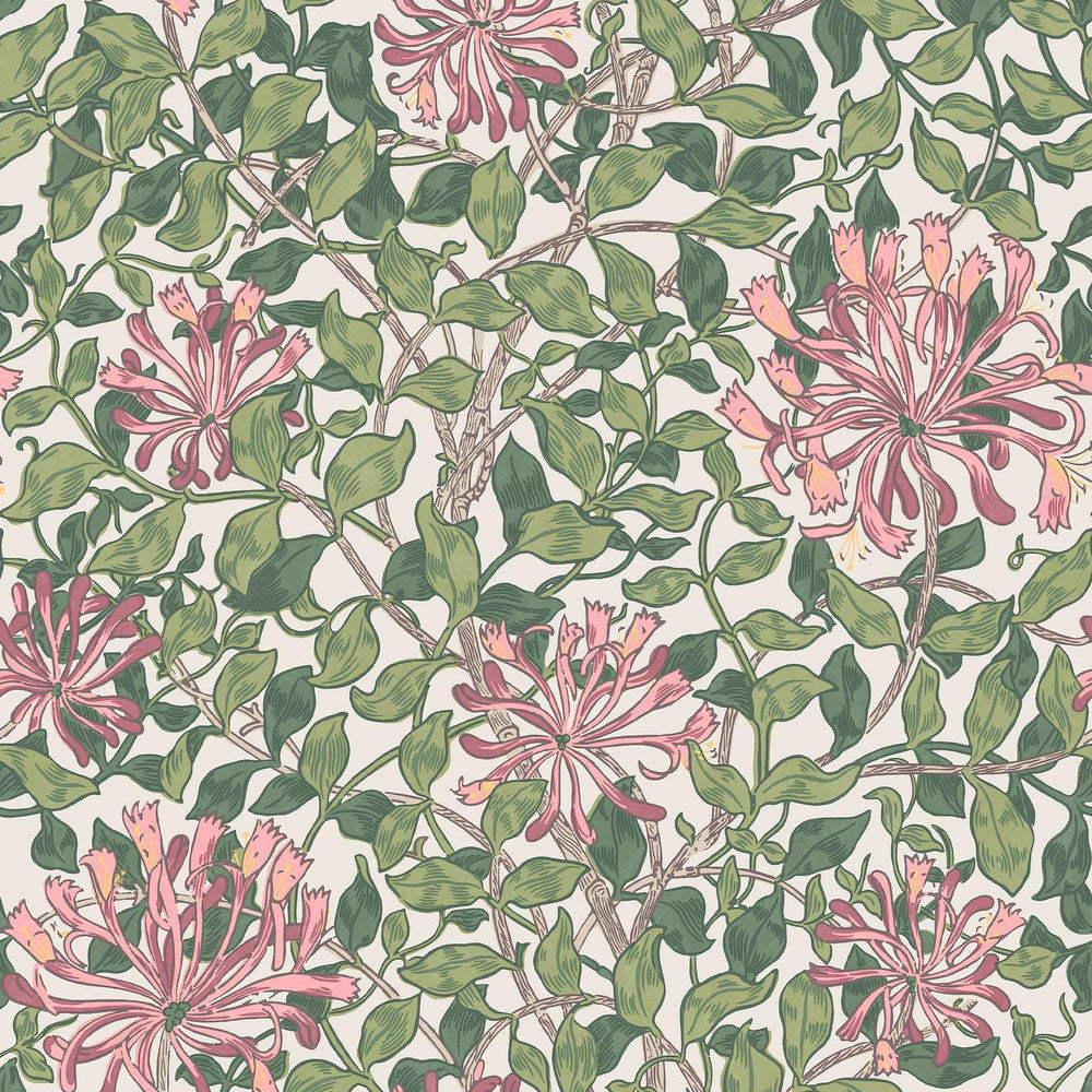140486 - Honeysuckle Wallpaper - Blossom - William Morris