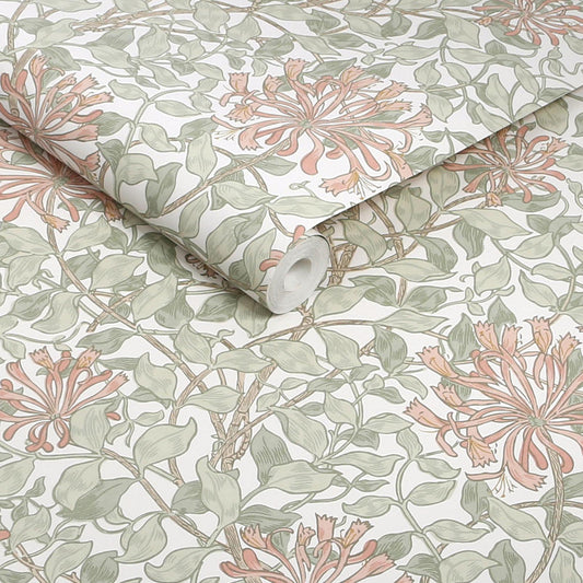 140488 - Honeysuckle Wallpaper - Maytime - William Morris