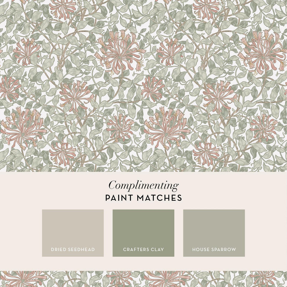 140488 - Honeysuckle Wallpaper - Maytime - William Morris
