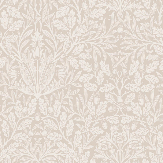 140491 - Acorn Wallpaper - Hessian - William Morris
