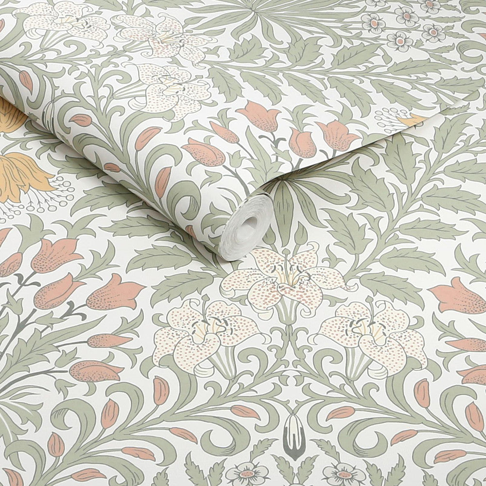 140497 - Garden Wallpaper - Soft Sage - William Morris