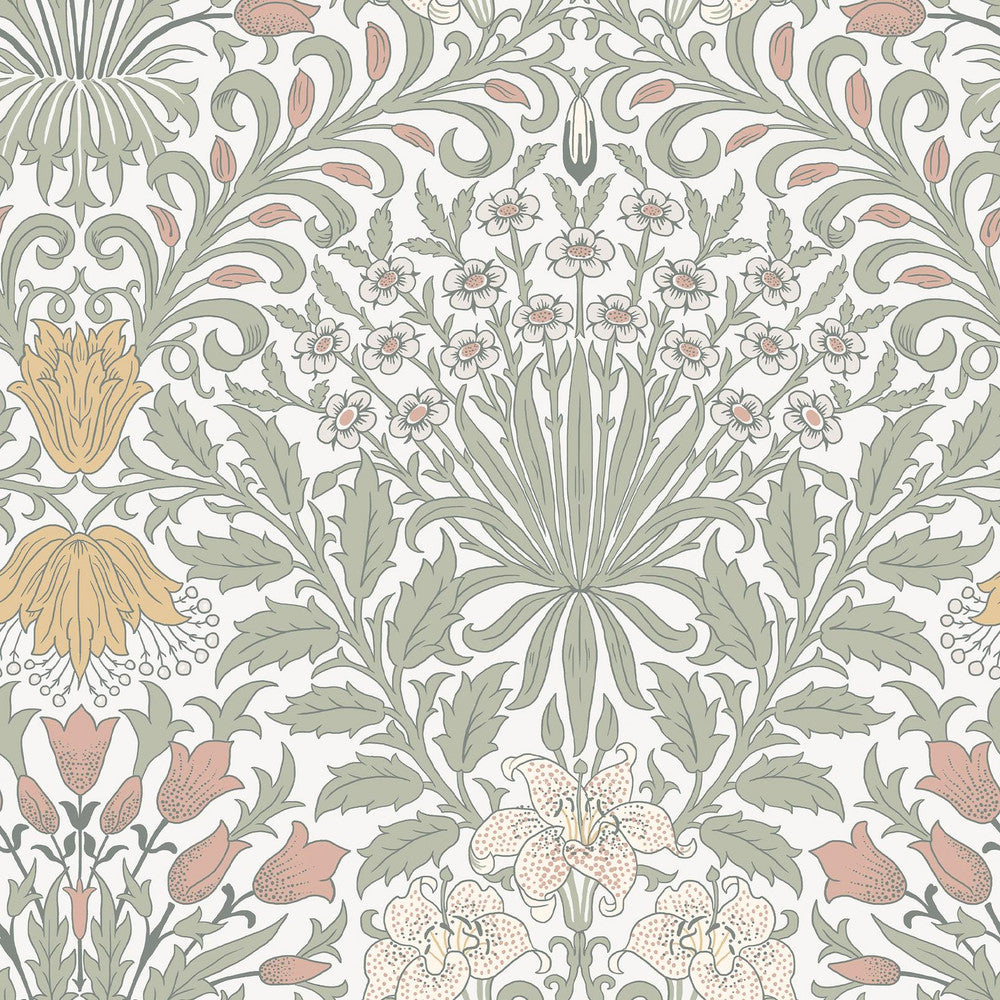 140497 - Garden Wallpaper - Soft Sage - William Morris