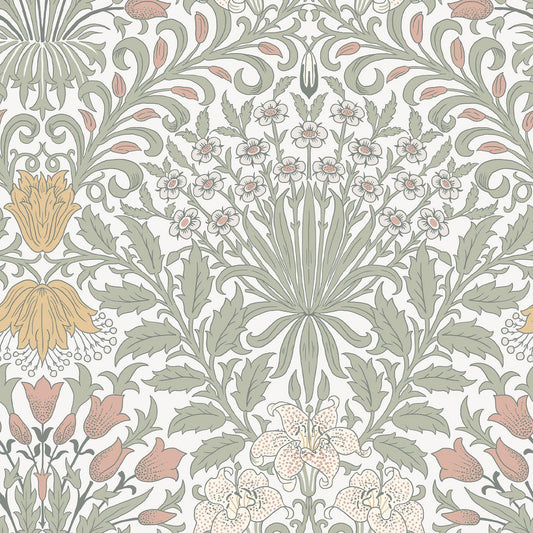 140497 - Garden Wallpaper - Soft Sage - William Morris