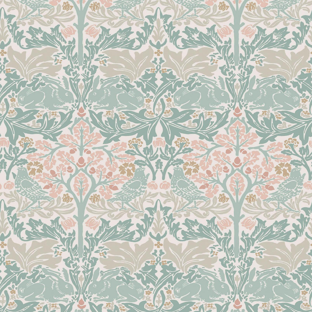 140499 - Brother Rabbit Wallpaper - Lullaby Blues - William Morris