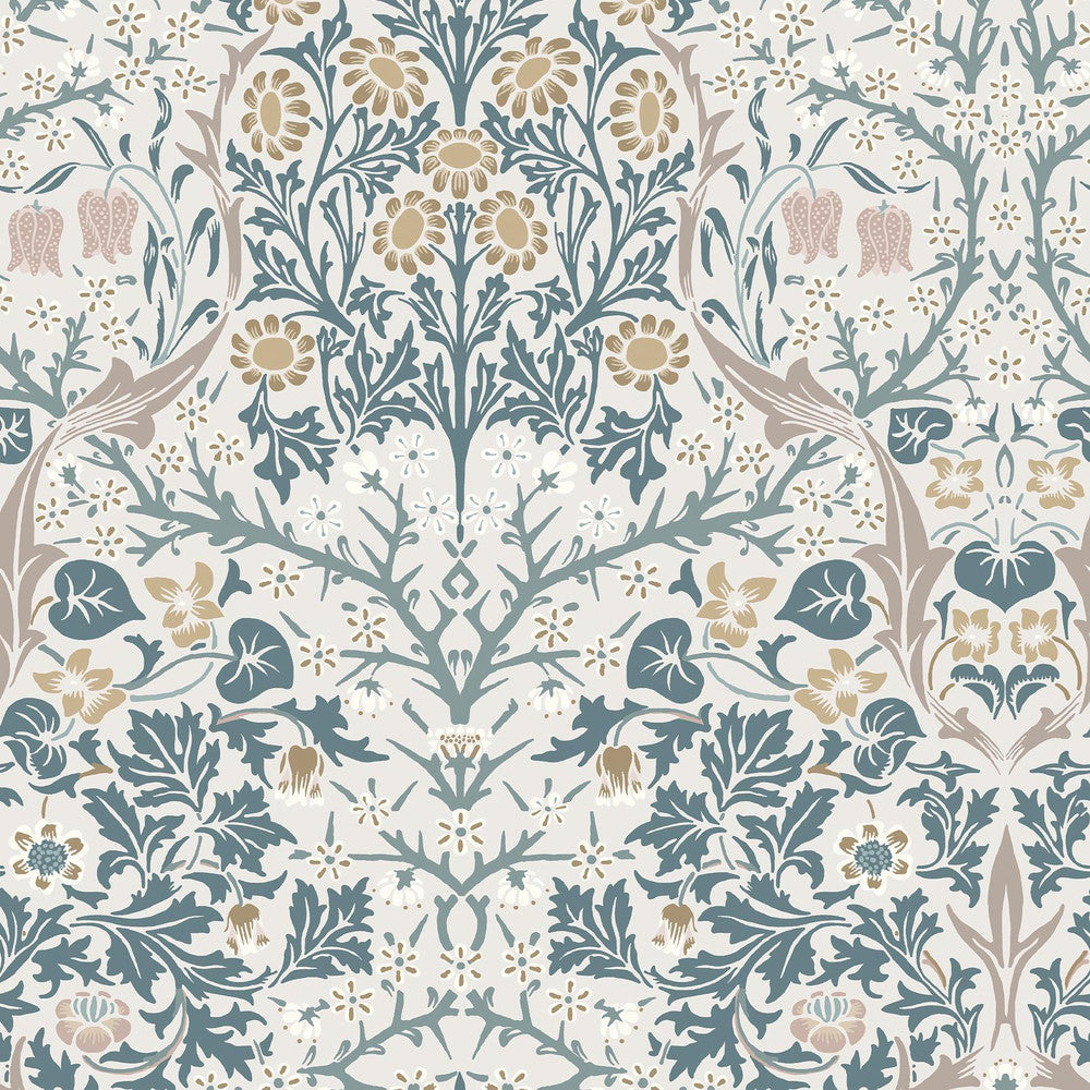 140505 - Blackthorn Wallpaper - Daydream - William Morris