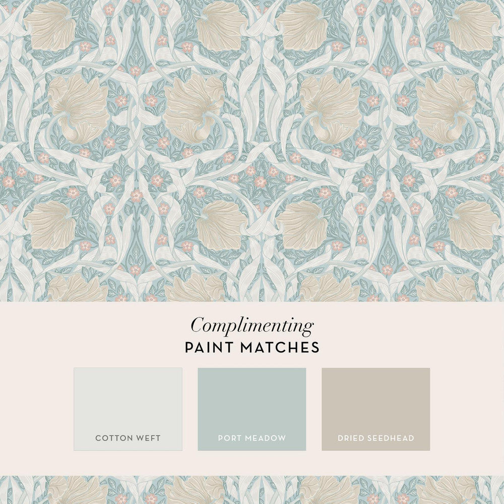 140507 - Pimpernel Wallpaper - Ocean - William Morris