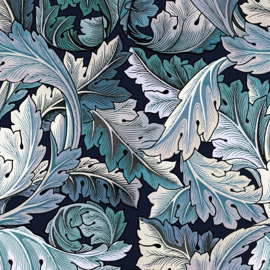 ACANTHUS Wallpaper - Blue & Midnight - House of Hackney