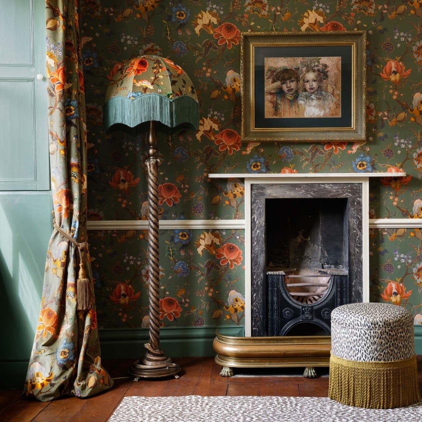 ARTEMIS Wallpaper - Moss-Green - House of Hackney