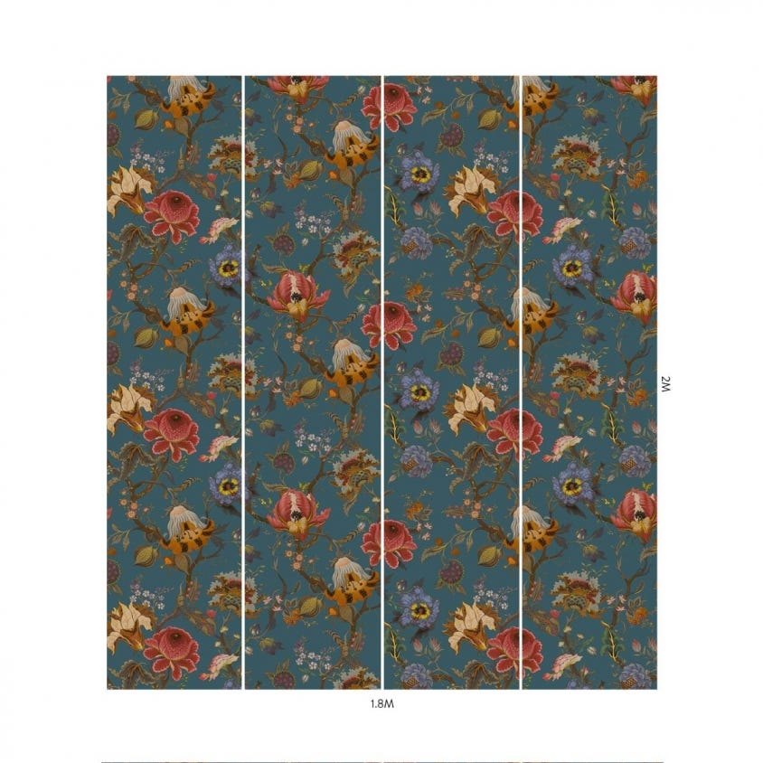 ARTEMIS Wallpaper - Petrol - House of Hackney