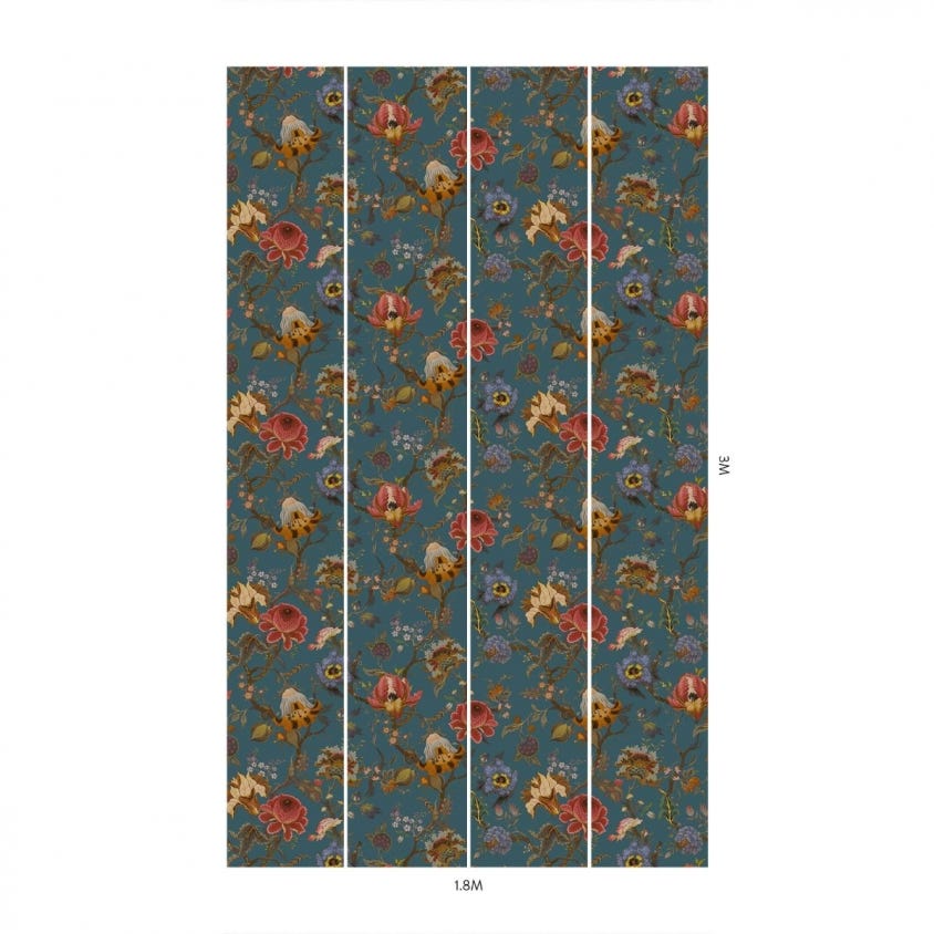 ARTEMIS Wallpaper - Petrol - House of Hackney