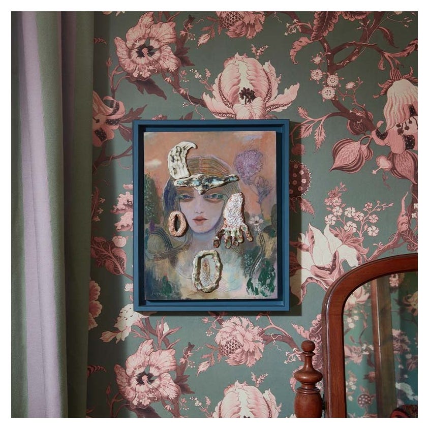 ARTEMIS Wallpaper - Verdigris - House of Hackney