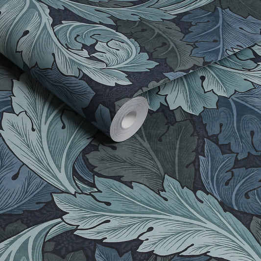 Acanthus Wallpaper - Blue - William Morris AH