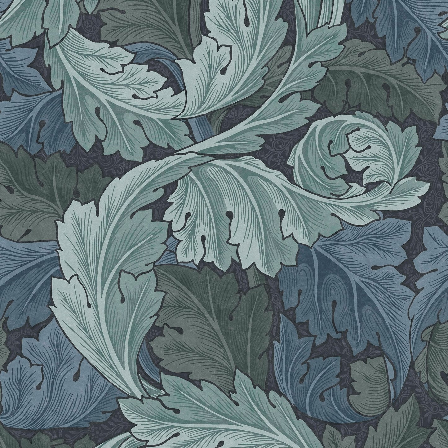 Acanthus Wallpaper - Blue - William Morris AH