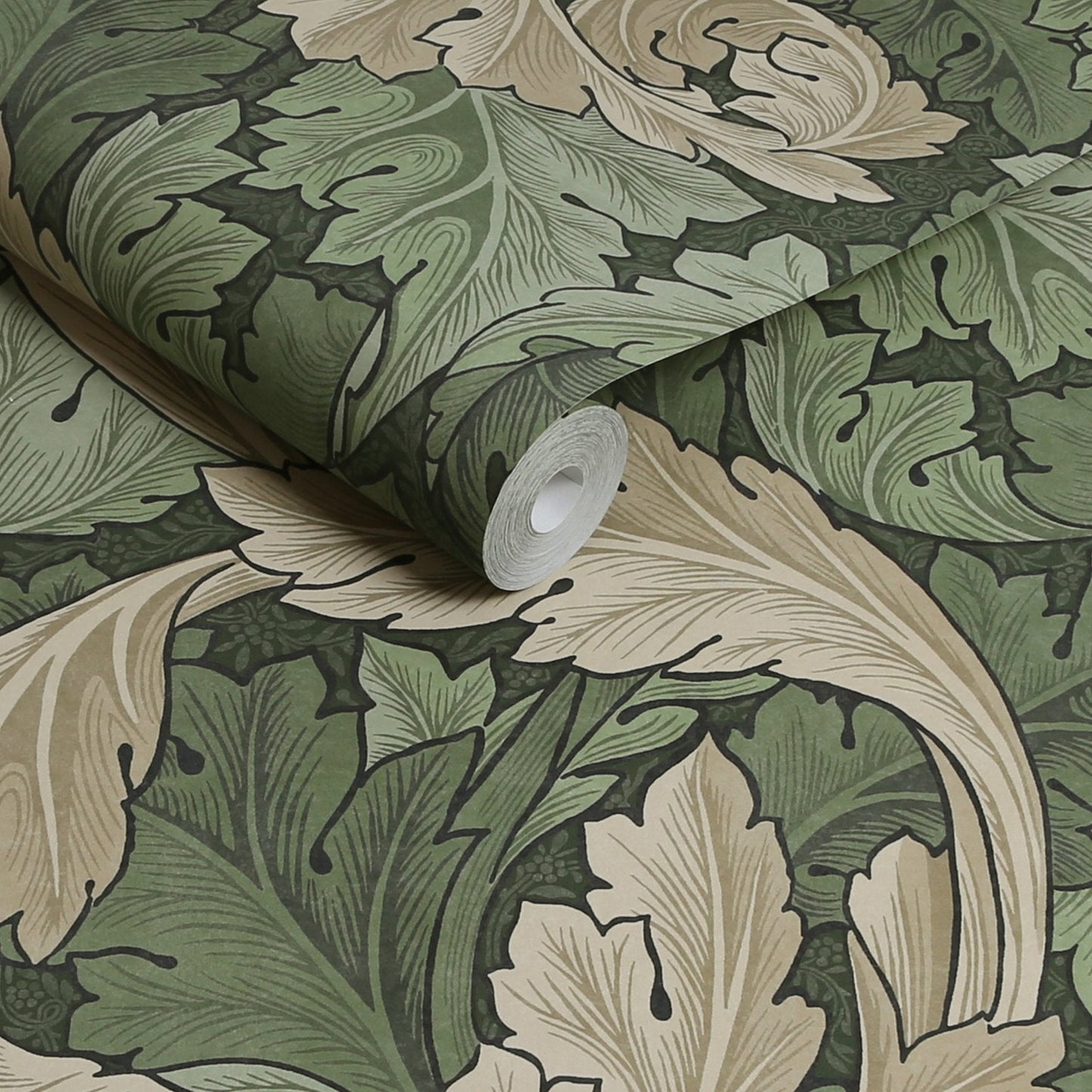 Acanthus Wallpaper - Green - William Morris AH