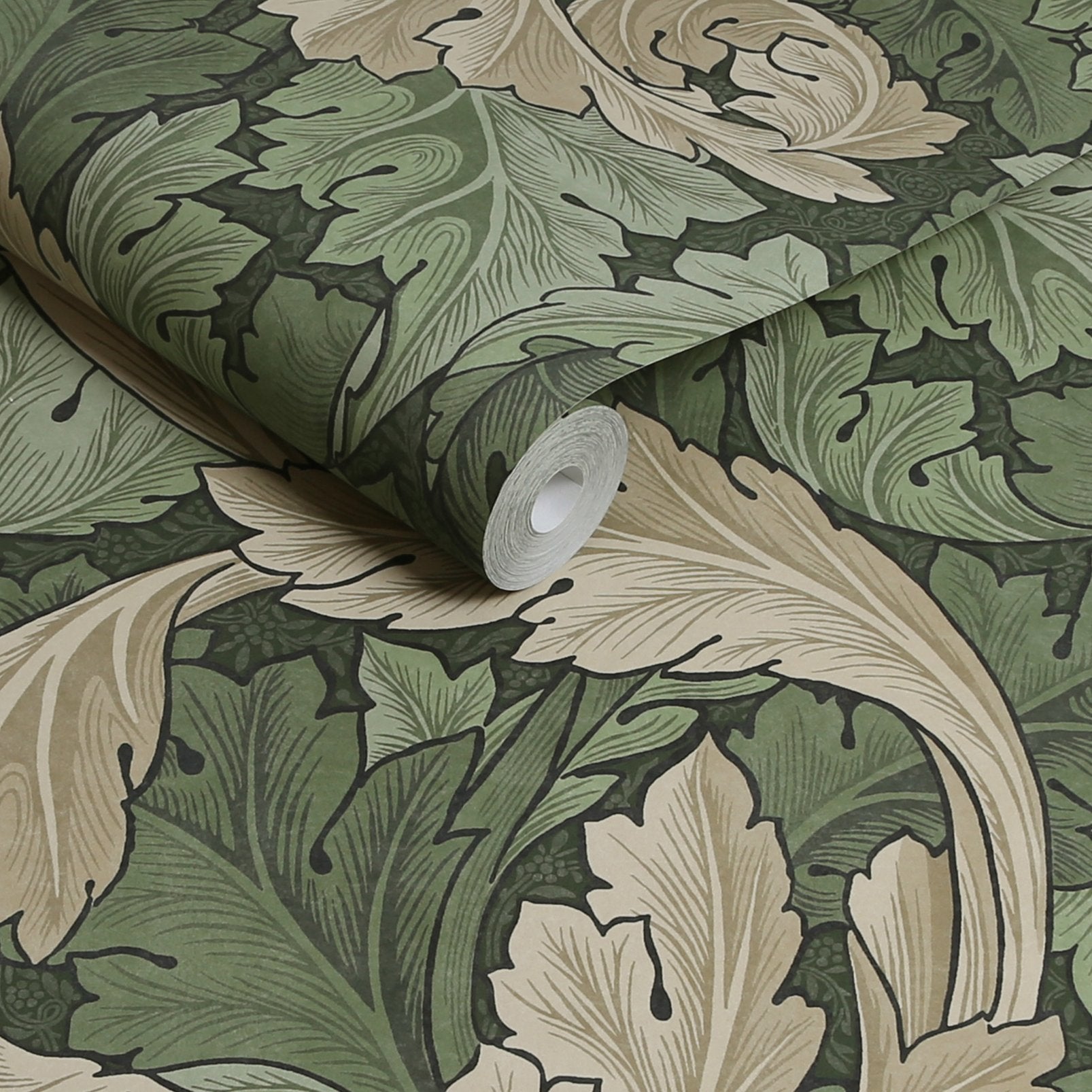 Acanthus Wallpaper - Green - William Morris AH