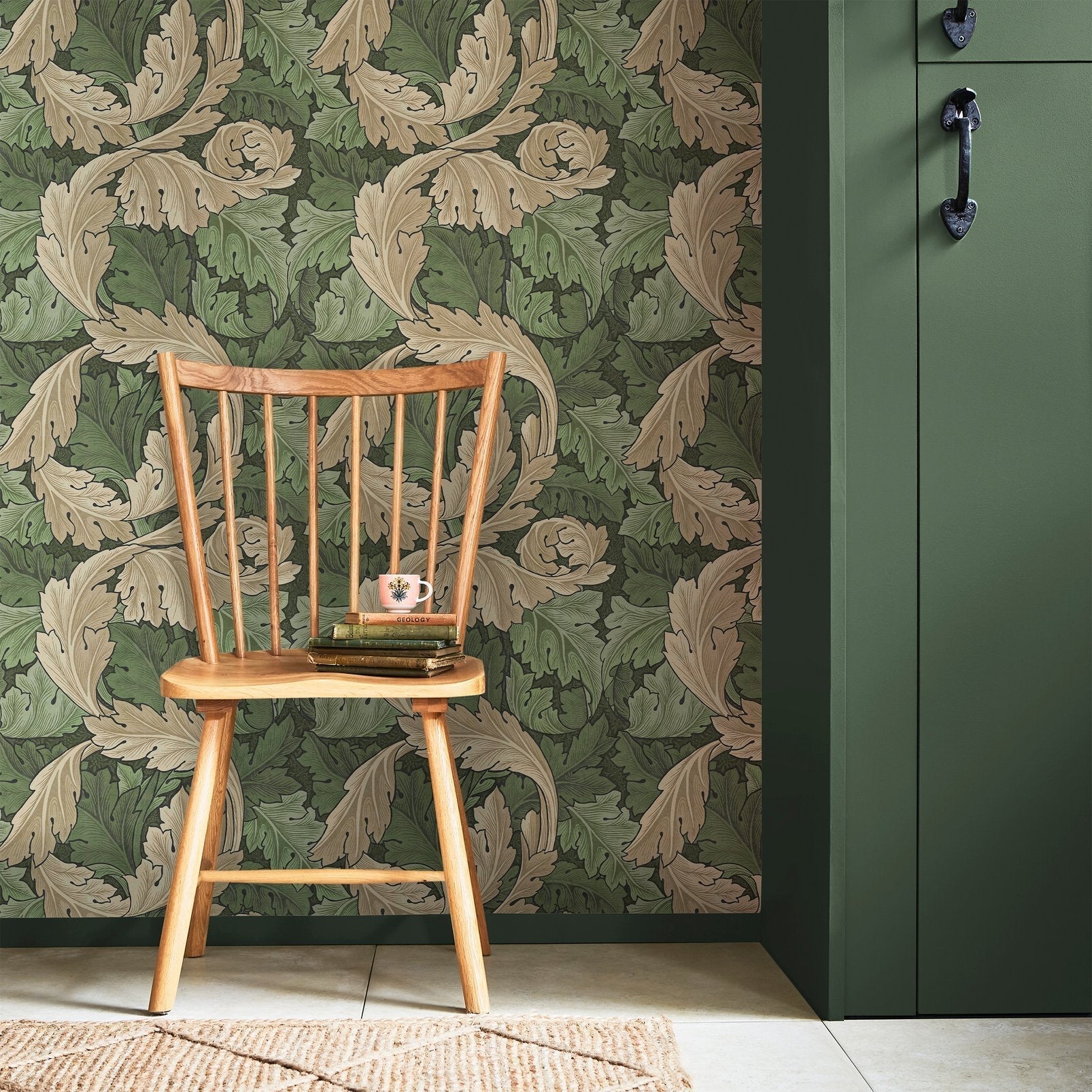 Acanthus Wallpaper - Green - William Morris AH