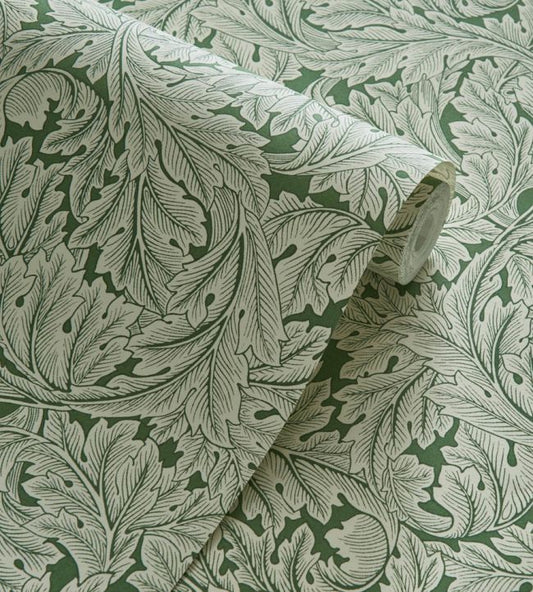 Acanthus Wallpaper - Sage - Clarke & Clarke