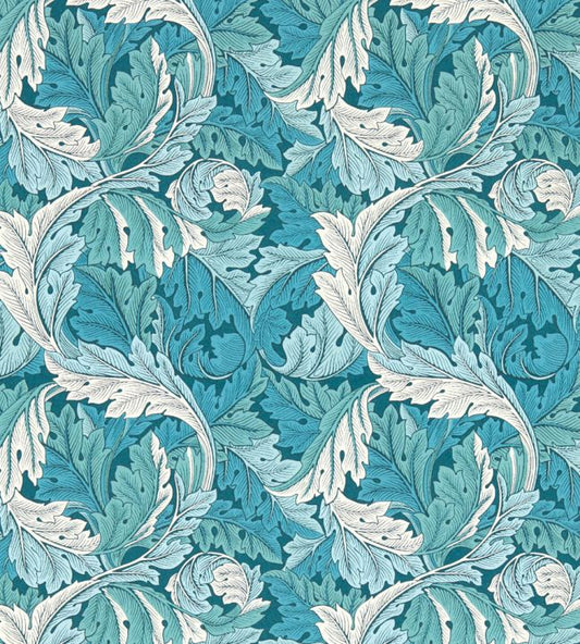 Acanthus Wallpaper - Teal - Clarke & Clarke