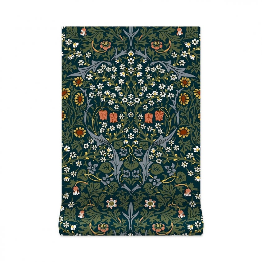 BLACKTHORN Wallpaper - Billiard Green - House of Hackney