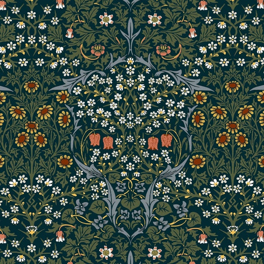 BLACKTHORN Wallpaper - Billiard Green - House of Hackney