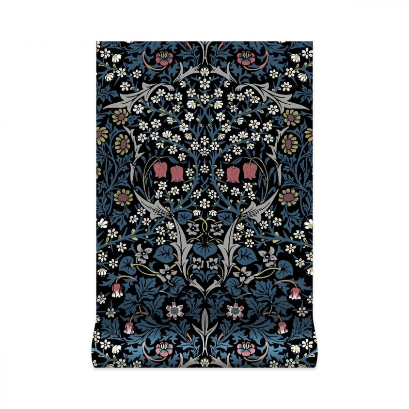 BLACKTHORN Wallpaper - Teal - House of Hackney