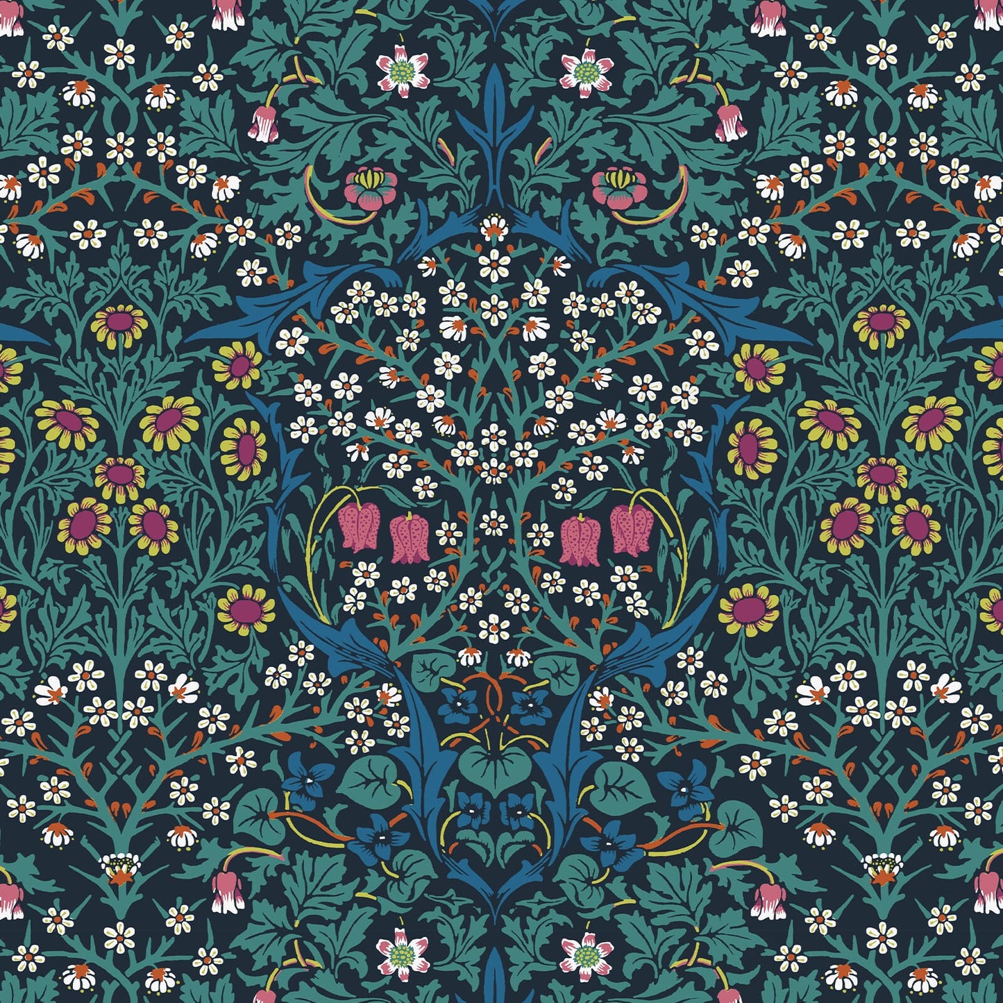 Blackthorn Wallpaper - Emerald - House of Hackney